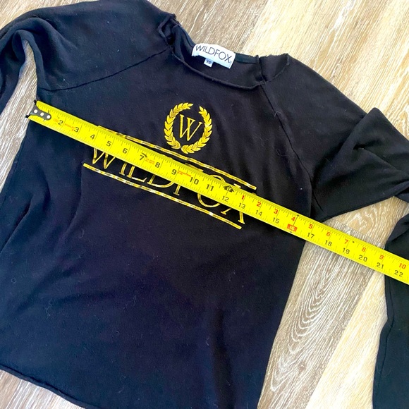 WILDFOX gold logo, long sleeve tee - Picture 3 of 12